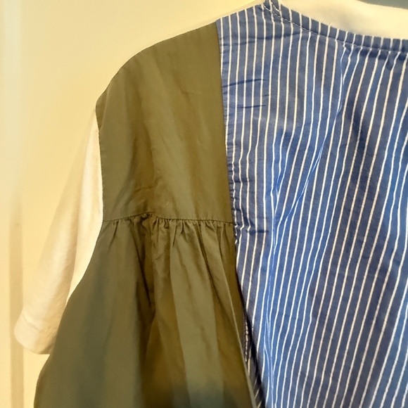 Zara Patchwork Tie-Back Tee – Size L - Picture 5 of 7